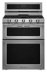 30-Inch 5 Burner Gas Double Oven Convection Range