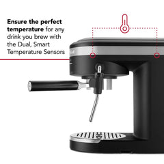 Semi-Automatic Espresso Machine with Free Automatic Milk Frother Attachment