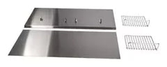 36" Range Hood Backguard Kit with Dual Position Shelf, Stainless Steel, fits JXW9036WP and JXU9136WP, Size: 20" H
